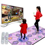 Dance Mat for Family Party, Multi-Function Classic Electronic Musical Double Dance Pads for TV & PC, 168 Games & 100 Songs, Non-Slip Yoga Fitness for Parent-Child Game (165 x 90 cm)