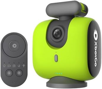 XbotGo Chameleon AI Powered Sports Action Camera, Sports Gimbal Tracking System with Team and Player Tracking, COMS 4K Video, 360° Rotation, 120° FOV, Live Streaming (Lemon Green)