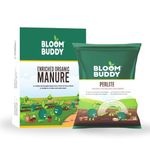 BloomBuddy Perlite 450g & Organic Manure 900g Combo – Perfect Soil Aeration & Nutrient-Rich Plant Growth