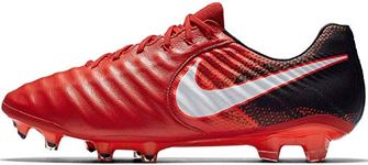 Nike Tiempo Legend VII FG Mens Football Boots 897752 Soccer Cleats (UK 6 US 7 EU 40, University red Black White 616)