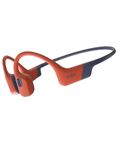 SHOKZ OpenSwim Pro Bone Conduction Sports Headphones, IP68 Waterproof Open-Ear Wireless Earphones with Bluetooth 5.4, 32GB of MP3 Storage, Noise Cancelling Mics, 9h Playtime for Running, Swimming-Red