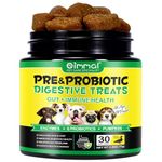 Probiotics for Dogs 30 Chews, Pre & Probiotic Digestive Treats for Dogs, Support Gut & Digestive Health, Sensitive Tums, Anal Glands & Bum Scooting, Loose Stools, Seasonal Allergies, Itchy Skin