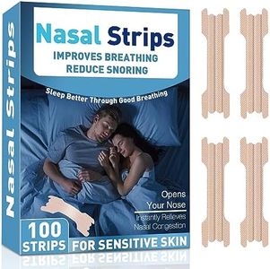 Nasal Strips for Snoring, 100 PCS Works Instantly Stops Snoring, Nasal Breathing Strips for Nasal Congestion Due to Cold & Allergy