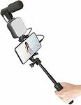 Vlogging Kit for iPhone, Smartphone Video Kit with Light + Microphone + Tripod + Phone Holder, YouTube Starter Kit Recording Equipment for Filming YouTube Instagram Tiktok Fitness Yoga Videos