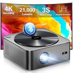 ULTIMEA Projector 4K Decoding HDR10, Bright Edges 700 ANSI Lumens WiFi Bluetooth Projector, Obstacle Avoidance, Auto Focus, Intuitive OS, 6D Keystone Home Cinema Proyector, Native 1080P, Apollo P40