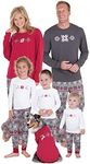 PajamaGram Family Christmas Pajamas Set - Cotton Family Pajamas, Gray, Pets, XS