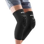 ONTYZZ Knee Pads Volleyball Padded Compression 1 Pair Sports Knee Sleeves Youth Adult for Dancing Basketball Football Running Wrestling Padded Sleeves