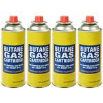 New Butane Gas Kit Auto Ignition Camping Welding BBQ Fire Starting Piezo Anti Flare System Portable Handheld - 4 Pack