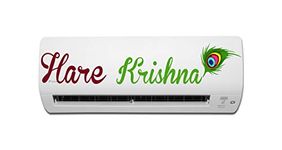 Psychedelic Collection - Hare Krishna - Air Conditioner Sticker Multicolour Size (20 cm X 91 cm) _PCAC42