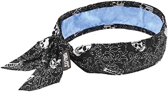 Ergodyne Chill-Its 6700CT Evaporative Cooling Bandana - Tie Closure, Skulls