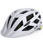 OutdoorMaster Gem Recreational MIPS Cycling Helmet - Two Removable Liners & Ventilation in Multi-Environment - Bike Helmet in Mountain, Motorway for Youth & Adult