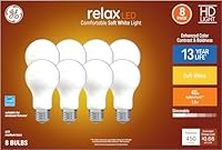 GE Relax 8-Pack 40 W Equivalent Dim