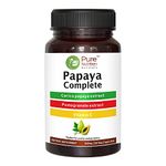 Pure Nutrition Papaya Complete - 60 Veg Capsules (Supports Platelet Immunity & Digestion) Each Capsule of 640mg Contains 500mg Carica Papaya Fruit and Leaf Extract. Non-GMO | Gluten-Free.