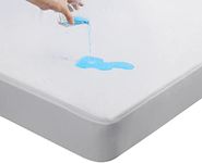 Beedsooth Mattress Protector Waterproof Bamboo Mattress Cover Breathable Anti Allergy Fitted Sheet Single 90x200cm 12'' Deep