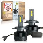 OTO2EYE Super Bright H4 LED Car Headlight Bulbs Hi & Lo Beam 16000LM 6500K, 150W, LED Headlight Auto Conversion Driving Lamp with 2 Years Warranty (Cool White) (150W, H4)