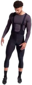 PEARL IZUMI Men's Thermal 3/4 Cycling Bib Tights, Repels Water with Elite Chamois, High-Stretch & Insulated, Black, Large