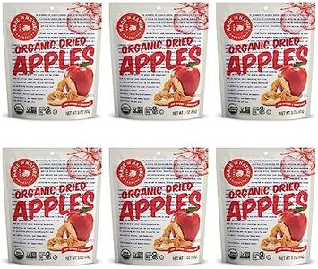 Made In Nature Organic Dried Apple Rings, Non-GMO, Gluten Free, Vegan Snack, 3oz (Pack of 6), Packaging May Vary