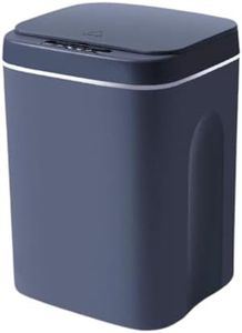 Leona Co 12-18L Smart Trash Can with Lid Touchless Automatic Garbage Can Motion Sensor Rubbish Waste Bin for Kitchen, Office, Living Room, Toilet, Bathroom, Bedroom, RV (Deep Gray, 16L)