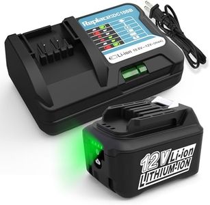 Energup 12V 6000mAh BL1041B Battery for 10.8V Makita 12V Battery with DC10SB DC10WD Charger, Compatible with 12V Makita Battery BL1041B BL1040B BL1016 BL1020B BL1021B