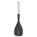 Starfrit Gourmet Steel - Nylon Slotted Turner - Stainless Steel Handle - High Heat-Resistant Nylon