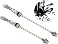 PLATT Bike Quick Release Skewers MTB Wheel Hub Skewers Front and Rear Axle Fit for Road Bike,Mountain Bike, BMX (Titanium,1Pair)