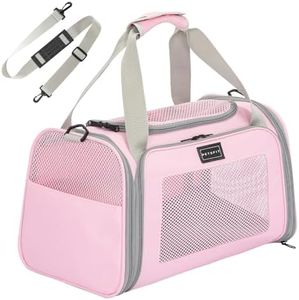 Petsfit Sac de Transport pour Chat, Sac Transport Chien Caisse de Transport Chat Respirant et Pliable, Cage Transport Chat Petit Chien, Sac de vol Portable Sac de Voyage pour Chiens