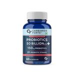 Carbamide Forte Probiotics Supplement 50 Billion CFU for Women & Men | Probiotics for Gut Health Supplements | Support Digestion & Immunity | Gut Health Probiotics – 60 Veg Capsules