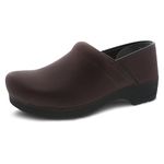 Dansko XP 2.0 Neon Clogs - Lightweight Slip-Resistant Footwear for Comfort and Support - Ideal for Long Standing Professionals - Nursing, Food Service, Healthcare Professionals, Brown Waterproof, 9.5