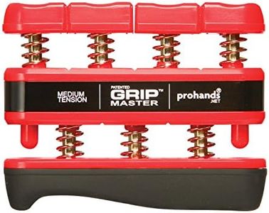 prohands Gripmaster Medium Tension Hand and Finger Exerciser - Red, 7 Pounds