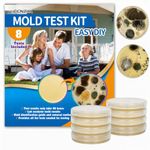 Mold Test Kit for Home -DIY Mold Testing Kit with 6 Individual Tests-Black Mold Detector-Indoor Air Quality Tester-Mold Identification Guide-Free Lab Analysis-Fast and Reliable Mold Detector at Home