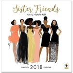 Black Cards WC164 Sister Friends 2018 Wall Calendar, White