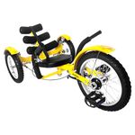 Mobo Tri-201Y Mobito Ultimate Three Wheeled Cruiser (Yellow, 16-Inch)