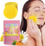 Turmeric Cleansing Pads - Kojic Acid and Turmeric Formula, Contains Vitamin B5, Vitamin C, Gentle Exfoliation, Balances Oil, Turmeric Pads for Facial Cleansing, Contains Sugared Turmeric, Deep Cleansing, 40 Pads/Pack