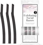 Seraphic Skincare Exfoliating Facial Razors (3pc) – For Eyebrows, Peach Fuzz & Exfoliation – Dermaplane Face Razor for Women – Wheat Straw & Swedish Stainless Steel Blades