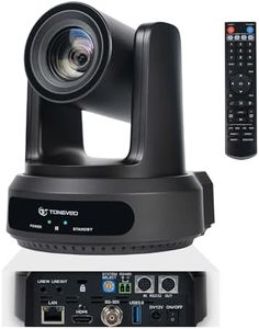TONGVEO AI Auto-Tracking IP PTZ Kamera SDI/HDMI/USB3.0/LAN PoE 30X Optischer + 8X Digitaler Zoom 1080P 60fps für Live-Streaming, Gottesdienste, Bildung, Videokonferenzen mit OBS, vMix und Meh