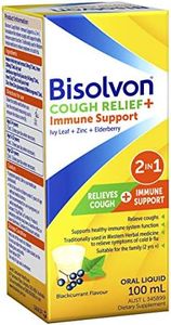 Bisolvon Cough Relief + Immune Support - Relieves Coughs - Supports Healthy Immune System Function, 100ml