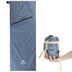 Naturehike Ultralight Summer Sleeping Bag, Soft Comfort Travel Sleeping Bag, Waterproof Sleeping Bag for Camping, Hiking - Blue, 205×85cm