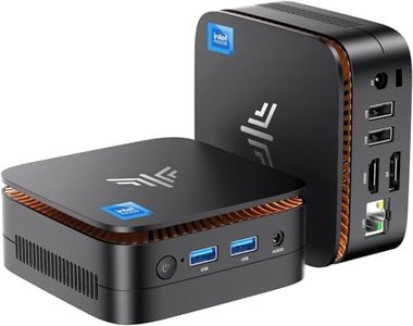 NiPoGi Essenx E1 Mini PC,Ιntel Alder Lake-N95(hasta 3.4GHz,15W), 16GB DDR4 512GB M.2 SSD,Mini Ordenadores de Sobremesa,2xHDMI/4K@60Hz/BT4.2/RJ45-LAN, Mini Computadora para Negocios/Escuela