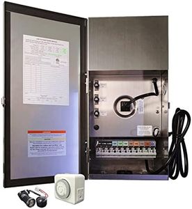 COLOER 900W Low Voltage Landscape Transformer with Timer&Photocell, 120V AC to 12V/13V/14V/15V/16V/17V/18V/22V AC Multi-Tap Stainless Steels Weatherproof Landscape Lighting Transformer Outdoor