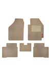 Elegant Carpet Cord Beige Non-Woven Custom Fit Car Mat Compatible With Range Rover Evoque Set Of 5 Pcs