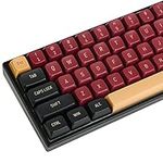 Fogruaden PBT Red Samurai Keycaps, 160 Keycap Set Double Shot Keycaps, CSA Profile, Custom Keycaps for Cherry Gateron MX Switches Mechanical Keyboard