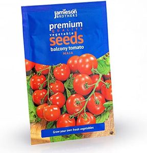 Jamieson Brothers® Tomato Maja (Balcony) Vegetable Seeds (Approx. 50 Seeds) - Premium Quality Seeds to Grow Your Own Food at Home, in The Garden Or at The Allotment