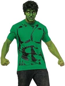 Rubie's Men's Marvel Universe Hulk Adult Costume T-Shirt and Eye Mask, Multi, Medium