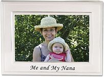 Lawrence Frames Sentiments Collection, Brushed Metal 4 by 6 Me and My Nana Picture Frame