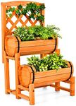 Costway 2 Tier Raised Garden Bed wi