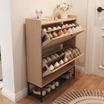 AVZEAR Narrow Shoe Storage Cabinet 