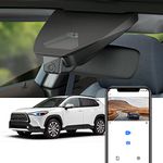 Fitcamx Dashcam 4K suitable for Toyota Corolla Cross 2023-2024 (HD2-16030), 2160P car camera UHD video, WiFi & app, OEM Toyota accessories, G-sensor, loop recording, 64GB card