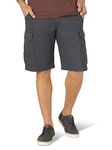 Wrangler Authentics Men's Stretch Twill Cargo Shorts, Asphalt, 48