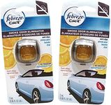 Febreze Car Vent Clips Air Freshener Smoke Odor Eliminator, Citrus Scent 2 Pack