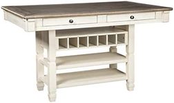 Signature Design by Ashley Bolanburg Counter Height Dining Room Table - Antique White